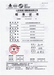 检测仪器报告证书：电火花检测仪jg-802